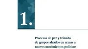 Procesos de paz y tránsito de grupos alzados en armas a nuevos movimientos políticos